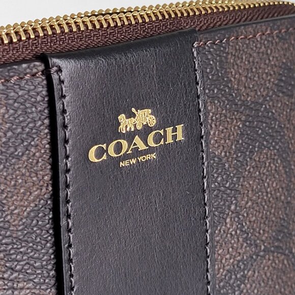 Coach Signature Wristlet – Brown/Black I Brand New I Authentic - Picture 2 of 6